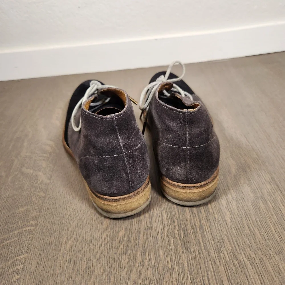 AllSaints Jacks Place Suede Chukka Desert Boots Mens EU 41 Two-Tone Black Grey 8